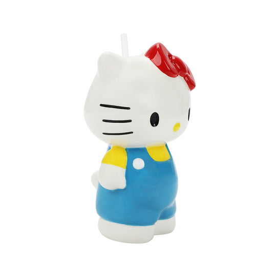 Sanrio - Hello Kitty Sculpted Ceramic Cup With Straw
