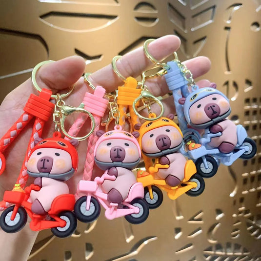 BC Mini - Capybara Scooter 1pc Key Charm Keychain