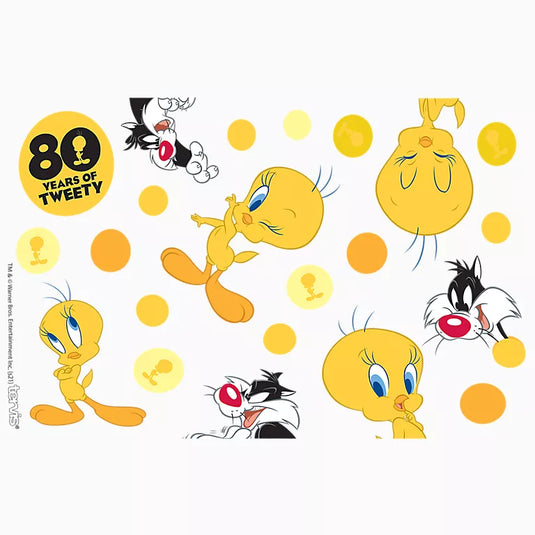 Warner Brothers - Tweety 80th Anniversary 16oz Tumbler with Wrap and Lid