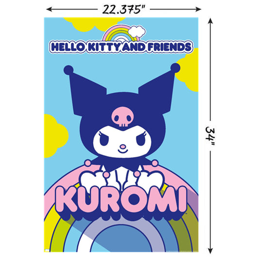Trends International Hello Kitty and Friends: 22 Over The Rainbow - Kuromi Wall Poster