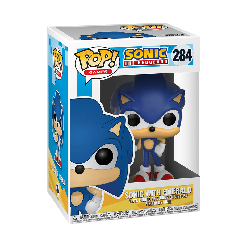 Funko POP! Games: Sonic the Hedgehog - Sonic with Emerald