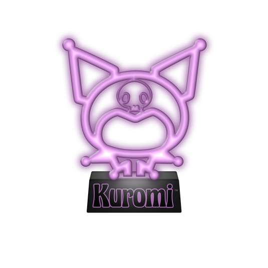 Silver Buffalo Hello Kitty Kuromi Head Boxed LED Neon Lamp