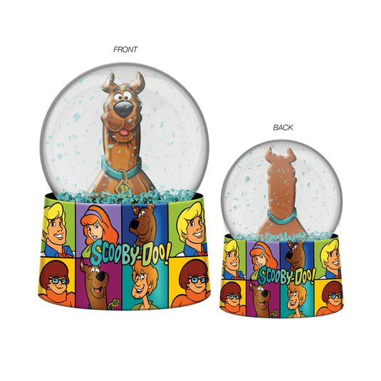 Silver Buffalo Scooby Doo and Logo Boxed 45mm Light Up Snow Globe