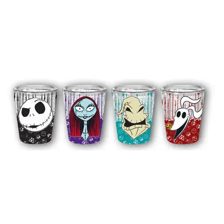 Silver Buffalo The Nightmare Before Christmas - Hack Bone Face 4pc Gel Mini Cup