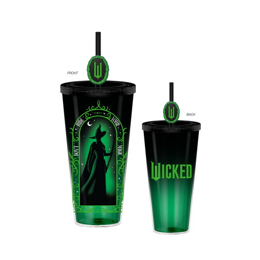 Wicked Elphaba Don't Hide 24oz Plastic Cold Cup w/ Lid