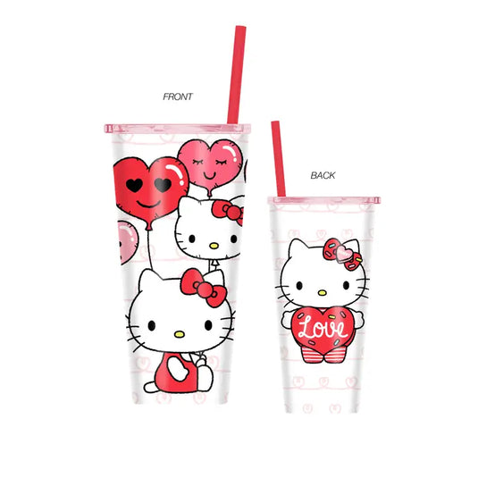 Silver Buffalo Hello Kitty 22oz Double Walled Stainless Tumbler