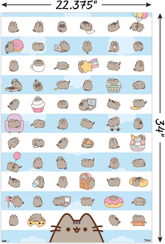 Pusheen - Grid Art Wall Poster