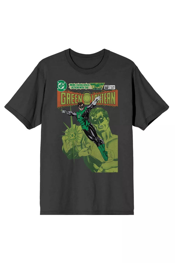 DC Comics- T-shirt pour hommes avec couverture de bande dessinée Green Lantern