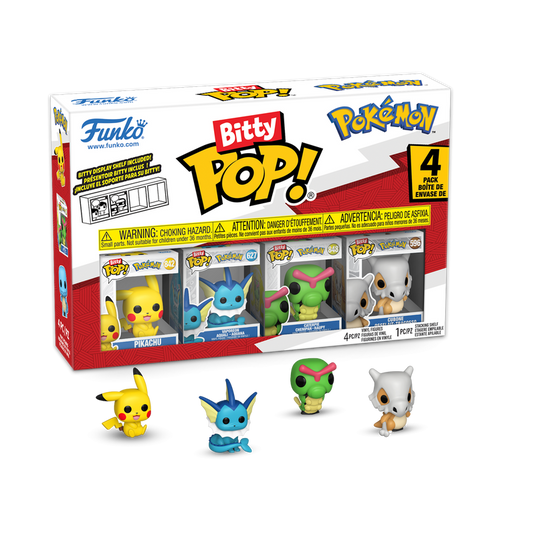 Funko Bitty POP!: Pokémon - Pokémon Characters 4-Pack Vinyl Figure