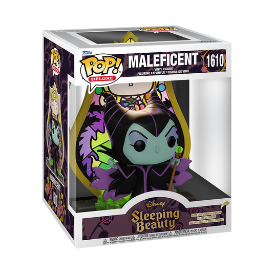 Funko POP! Deluxe Disney Sleeping Beauty: - Maleficent (Princess Aurora Stained Glass) Vinyl Figure