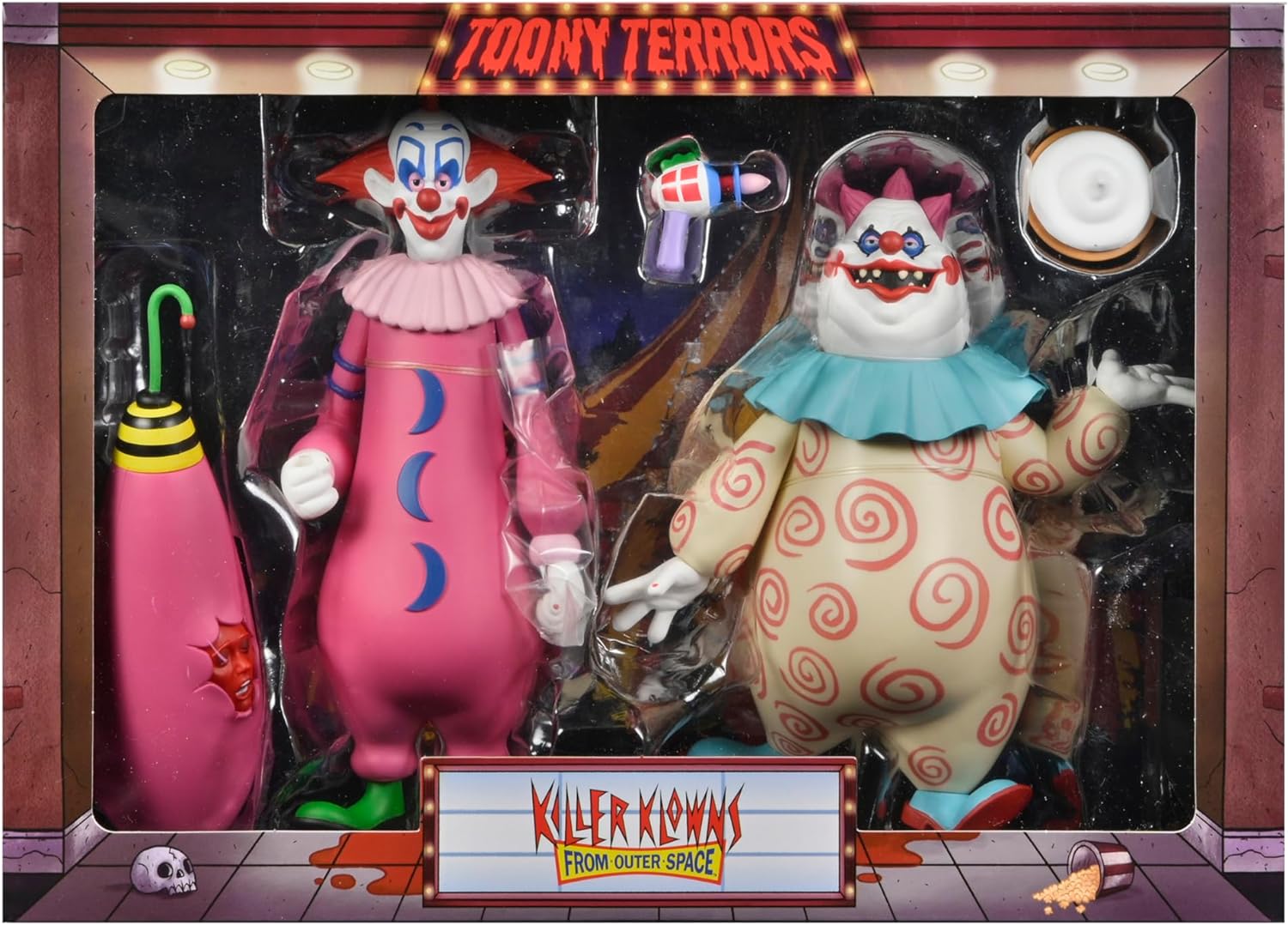 Neca Killer Klowns from Outer Space - Toony Terrors Slim & Chubby