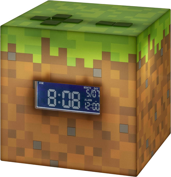 Minecraft - Grass Block Alarm Clock Light