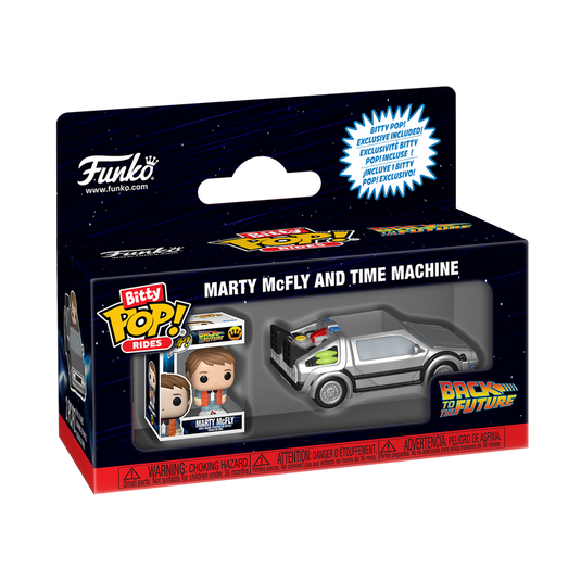 Funko Bitty POP! Rides: Back to the Future - Marty McFly and Time Machine Vinyl Figure