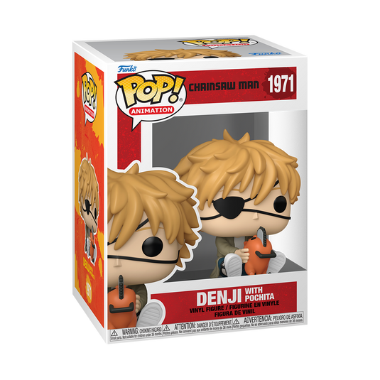 Funko POP! Animation: Chainsaw Man - Denji with Pochita Vinyl Figure