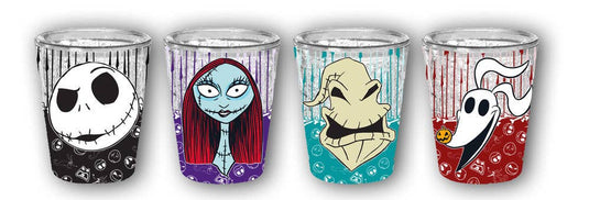 Silver Buffalo The Nightmare Before Christmas - Hack Bone Face 4pc Gel Mini Cup
