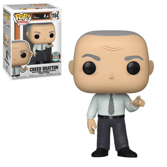 Funko POP! TV : The Office - Creed Bratton avec Bloody (avec Chase)