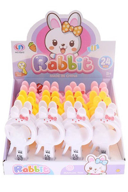 Bunny Travel Size Manual Pressure Hand-Held Fan (1 PIECE)