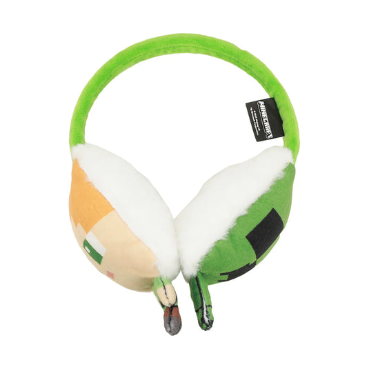 Bioworld Minecraft Chibi Creeper & Alex 2-Piece Ear Muffs & Magic Gloves Set