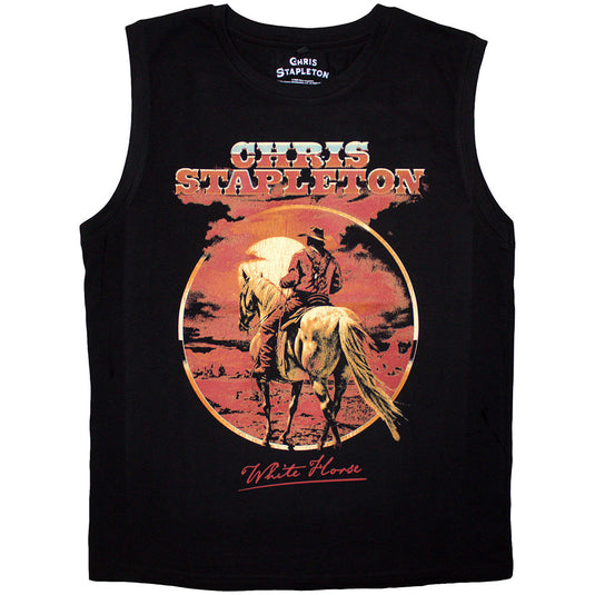 Chris Stapleton - White Horse Black Unisex Tank Top