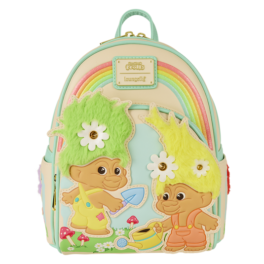 Loungefly Universal: Classic Trolls Plush Glitter Mini Backpack