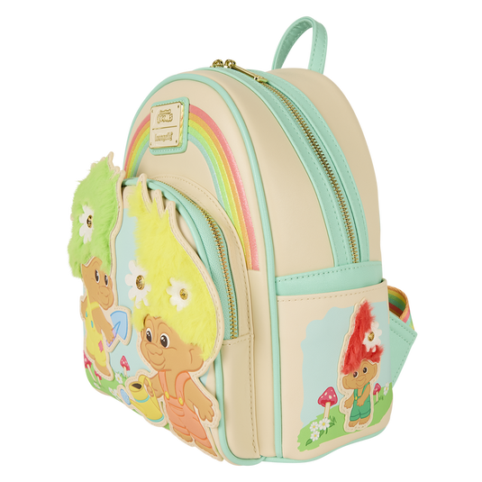Loungefly Universal: Classic Trolls Plush Glitter Mini Backpack