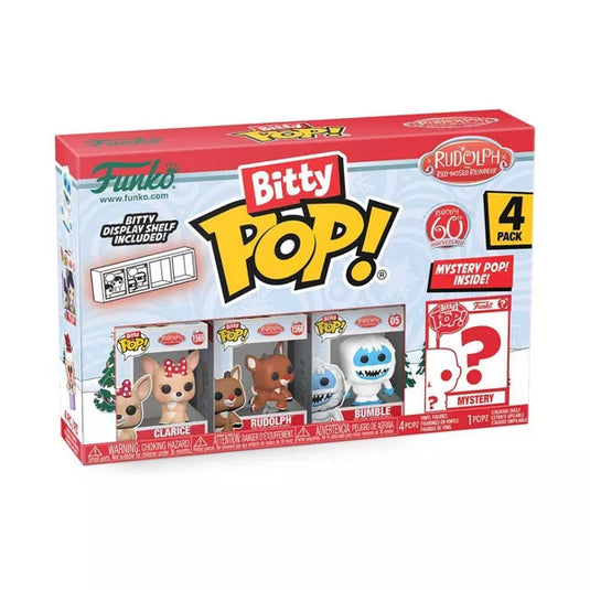Funko Bitty POP!  Rudolph - Rudolph/Bumble/Clarice 4-Pack Vinyl Figure