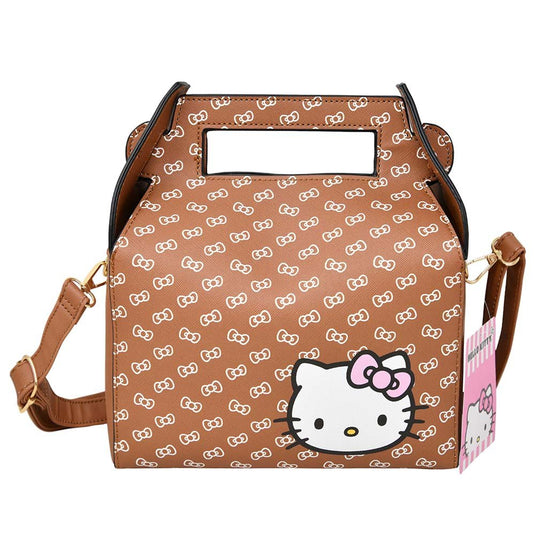 Hello Kitty Head Pu Box Shapped Fashion Hand Bag