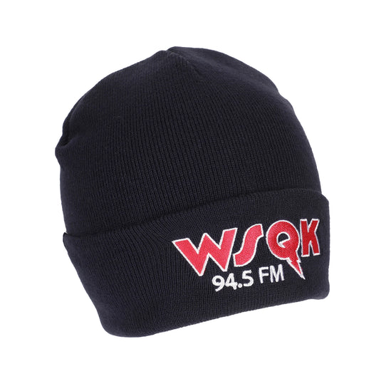 Stranger Things - WSQK Embroidery Navy Acrylic Yarn Standard Cuff Beanie