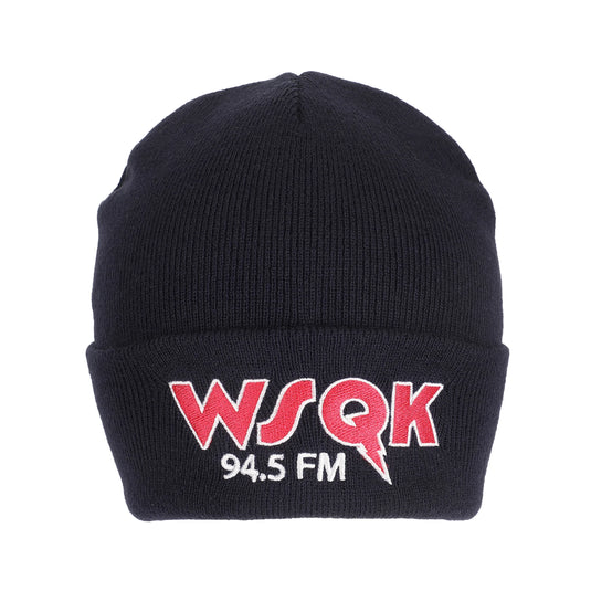Stranger Things - WSQK Embroidery Navy Acrylic Yarn Standard Cuff Beanie