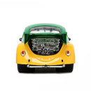 Teenage Mutant Ninja Turtles - Volkswagen Drag Beetle 1959 avec voiture moulée sous pression Michelangelo