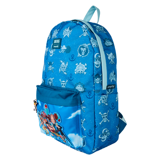 Loungefly One Piece - All-Over Print Nylon Full Size Backpack