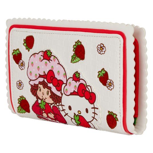 Loungefly - Sanrio Hello Kitty & Friends x Strawberry Shortcake Flap Zip Around Wallet