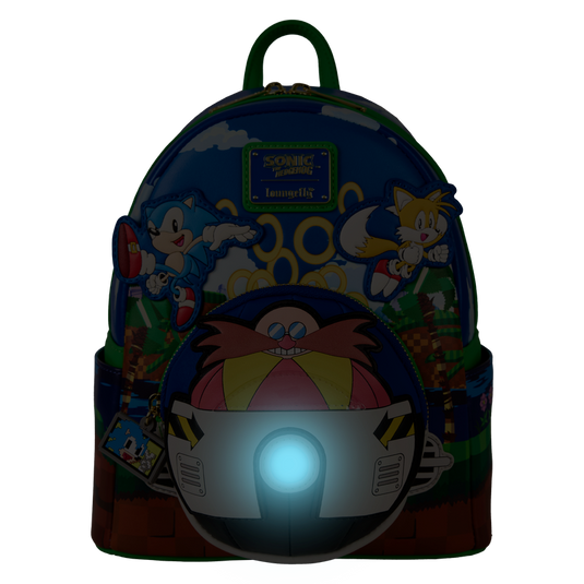 Loungefly Sonic the Hedgehog - Sonic Light Up Mini Backpack