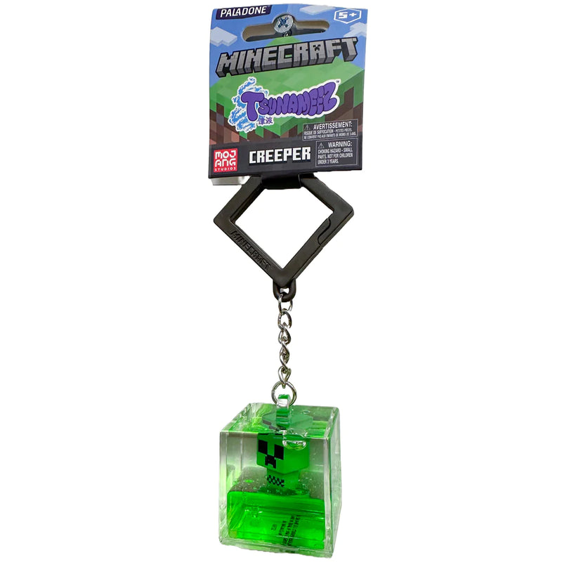 Minecraft Cube Tsunameez Water Keychain