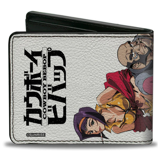 Cowboy Bebop - Four Character Group Pose and Title Logo Men's Bi-Fold Wallet