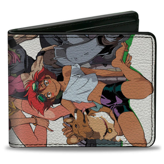 Cowboy Bebop - Four Character Group Pose and Title Logo Men's Bi-Fold Wallet