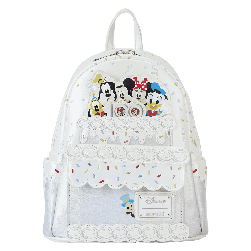 Mini mochila con pastel de celebración del 100 aniversario de Disney