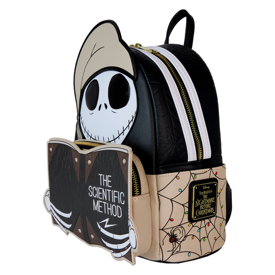 Loungefly Disney: The Nightmare Before Christmas - Scientific Method Bedtime Jack Cosplay Glow Head Mini Backpack