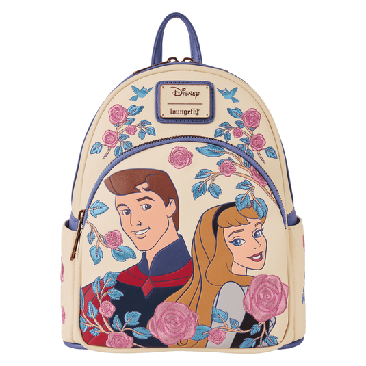 Loungefly Disney Princess - Princess Aurora & Prince Phillip Floral Mini Backpack