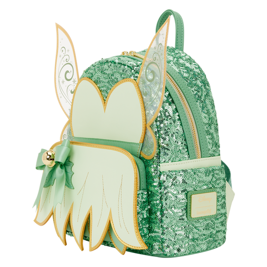 Loungefly Disney: Peter Pan - Tinker Bell Holiday Cosplay Sequin Mini Backpack