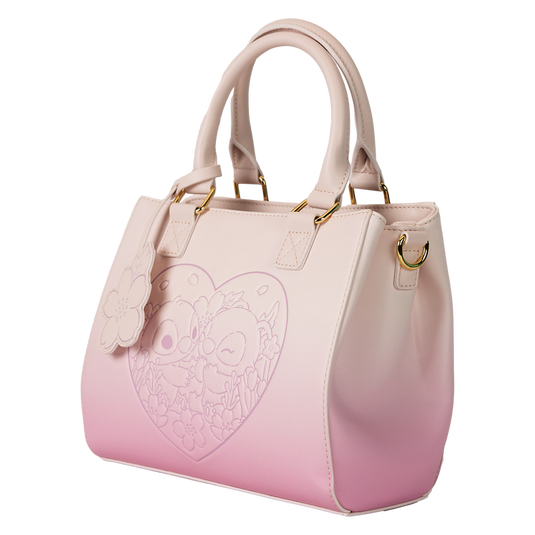 Loungefly Disney: Lilo & Stitch - Cute Stitch Cherry Blossom Heart Crossbody