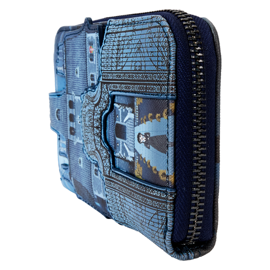 Loungefly The Addams Family - Wednesday Nevermore Academy Castle Zip Around Wallet