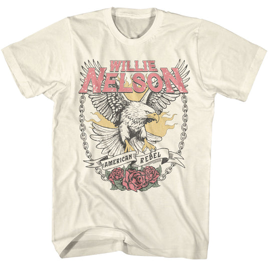 Willie Nelson - Eagle American Rebel Natural T-shirt