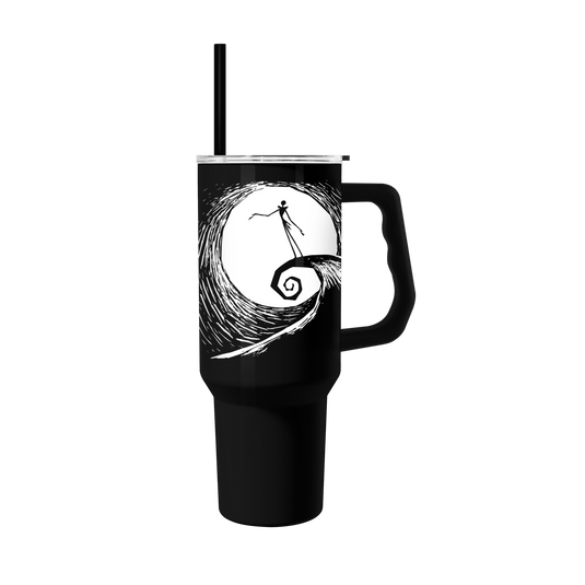 Silver Buffalo Disney - NBC Spiral Hill Moon Jack 40z Stainless Steel Tumbler