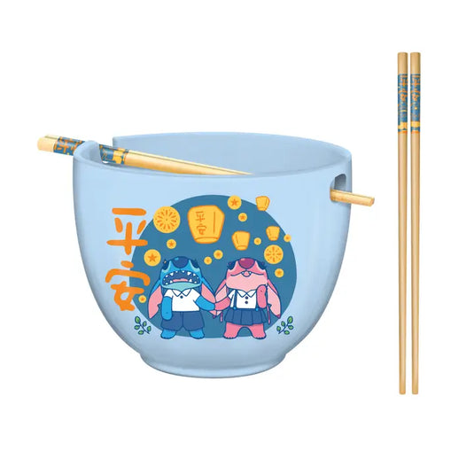Lilo and Stitch 20oz Ceramic Ramen Bowl with Chopsticks