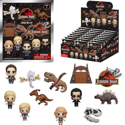 Monogram  Jurassic Park - Series 2 Characters 1pc 3D Figure Bag Clip Blind Bag