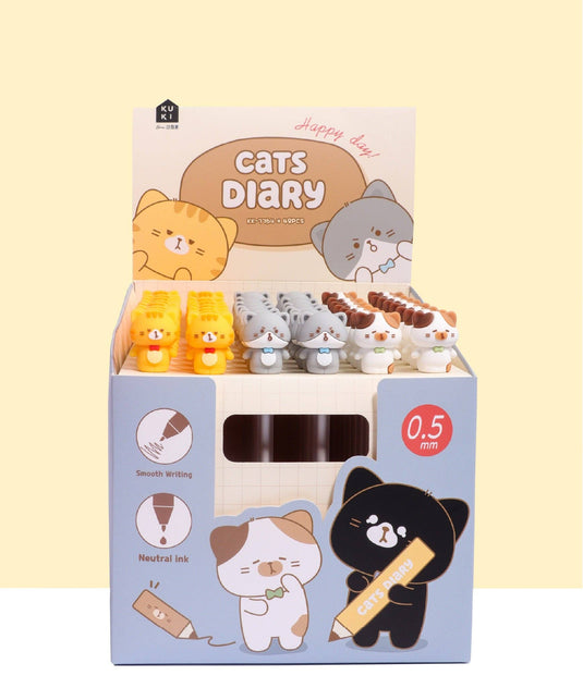 BC Mini - Cat Diary 1 Single Gel Pen