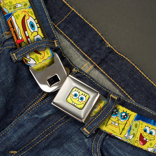 Bob l'éponge - Ceinture à boucle de ceinture de sécurité en gros plan