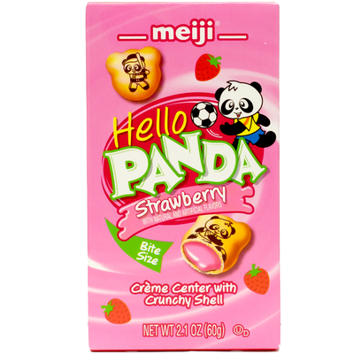 Meiji - Biscuits Hello Panda fourrés à la crème de fraise