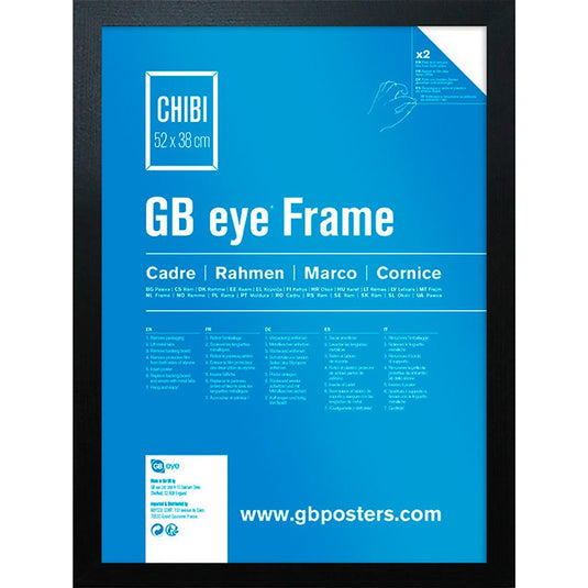 Divers : Cadre pour affiche MDF noir Chibi